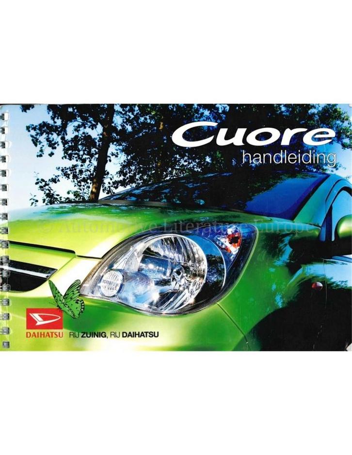 2008 DAIHATSU CUORE INSTRUCTIEBOEKJE NEDERLANDS, Auto diversen, Handleidingen en Instructieboekjes