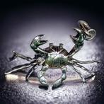 Realistic Crab - Italian Handmade Jewel - Exclusive Siver