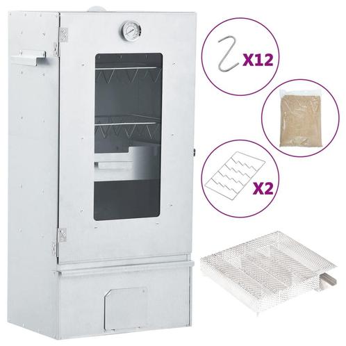 vidaXL BBQ-rookoven met koude rookgenerator gegalvaniseerd, Elektronische apparatuur, Overige elektronische apparatuur, Nieuw