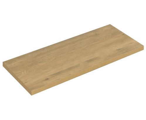 Bovenblad Angela 120 x 48 x 3,5 cm - Eiken - Wastafelblad, Huis en Inrichting, Badkamer | Badkamermeubels, Nieuw, Verzenden