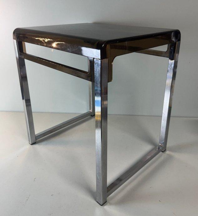 Tafel - Metaal, Plexyglas - Bijzettafel in de stijl van Marc, Antiquités & Art, Art | Objets design