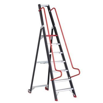 Altrex enkele magazijntrap Taurus 7 treden, Ophalen of Verzenden, Trap