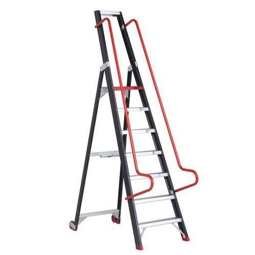 Altrex enkele magazijntrap Taurus 7 treden, Doe-het-zelf en Bouw, Ladders en Trappen, Trap, Nieuw, 2 tot 4 meter, Ophalen of Verzenden