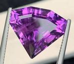 Zonder Minimumprijs - 1 pcs Paars Amethist - 11.93 ct -, Handtassen en Accessoires, Edelstenen, Nieuw