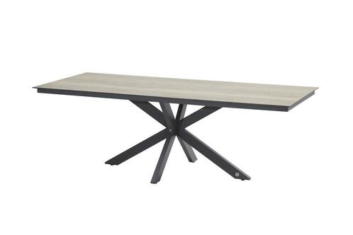 4 Seasons Outdoor Minerva tuintafel met HPL woodlook blad, Tuin en Terras, Tuinsets en Loungesets