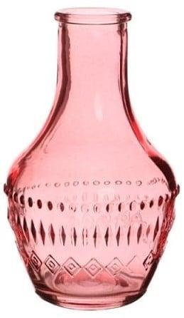 Gekleurd glazen flesje milano soft pink ø6 cm h10 per stuk, Hobby en Vrije tijd, Knutselen, Nieuw