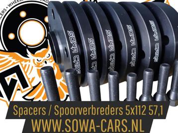 ZWARTE Spacers VW golf 5 6 7 8 tiguan 5x112 Spoorverbreders beschikbaar voor biedingen