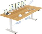 Zit sta bureau - Elektrisch - Verstelbaar - 200x80 cm - Wit/, Verzenden, Nieuw