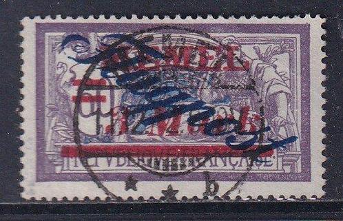 Memel 1922 - 3 M.auf 60 C. dunkelgrauviolett/kobalt. ATTEST:, Postzegels en Munten, Postzegels | Europa | Duitsland