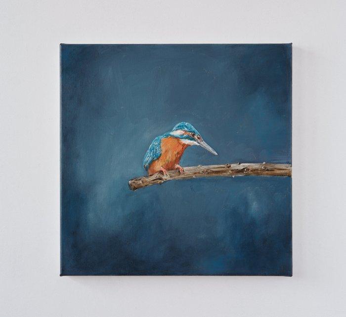 Matthieu van Riel - Kingfisher Evening, Antiquités & Art, Art | Peinture | Moderne