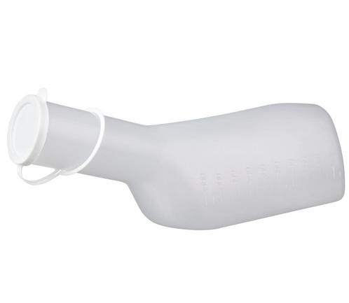 SecuCare urinaal heren transparant, Doe-het-zelf en Bouw, Hang- en Sluitwerk, Klink of Kruk, Nieuw, Overige materialen