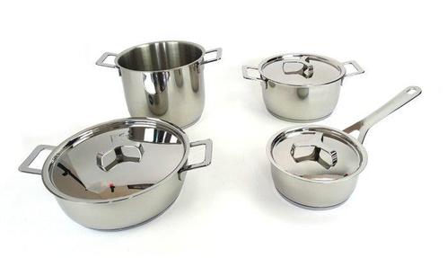Alessi - Jasper Morrison - Ensemble de casseroles (4) -, Antiek en Kunst, Antiek | Meubels | Stoelen en Sofa's