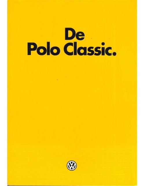 1984 VOLKSWAGEN CLASSIC BROCHURE NEDERLANDS, Livres, Autos | Brochures & Magazines