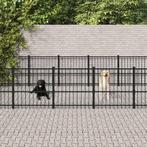 Hondenkennel voor buiten 14,11 m² staal, Animaux & Accessoires, Verzenden