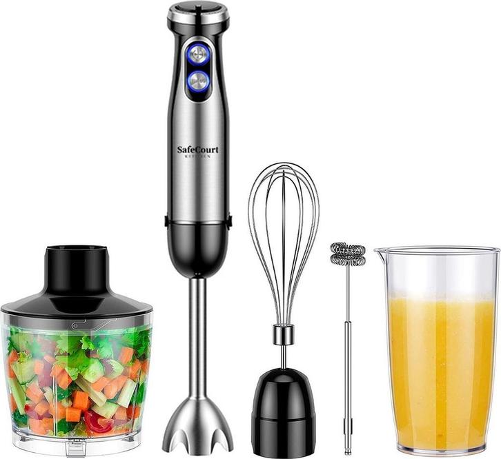 2dekans | Safecourt Kitchen Staafmixer Set - 5 in 1, Huis en Inrichting, Keuken | Keukenbenodigdheden, Ophalen of Verzenden