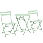 Bistrotuinset - Outdoor Living - Opklapbaar - Groen, Tuin en Terras, Ophalen of Verzenden, Nieuw