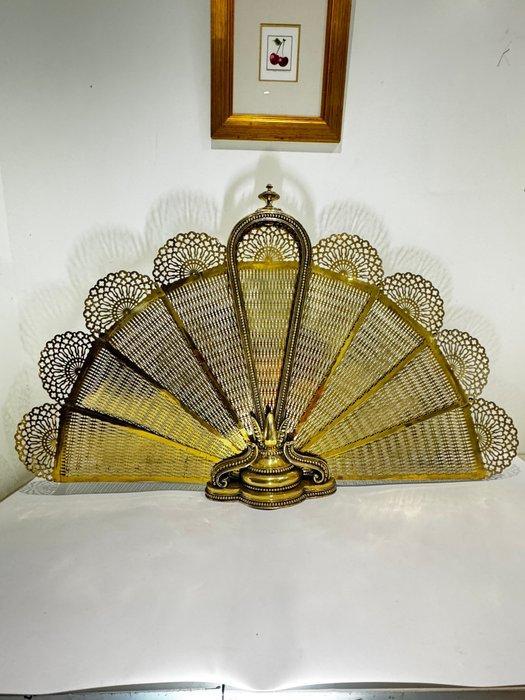 Openhaard accessoire - Verguld messing, Antiek en Kunst, Antiek | Overige Antiek