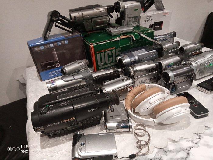 Sony, Canon, JVC, Samsung 22x Job lot of camcorders mini, Verzamelen, Foto-apparatuur en Filmapparatuur