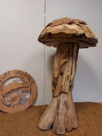 Statue, Paddestoel xl in teak - 80 cm - Teck