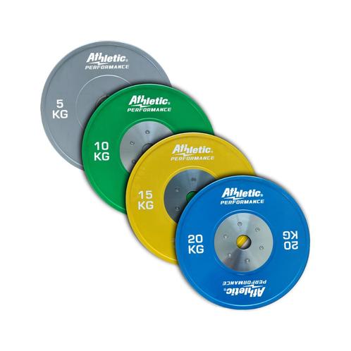 Competition Bumper plates - 15 kg (geel), Sport en Fitness, Fitnessmaterialen, Nieuw, Verzenden