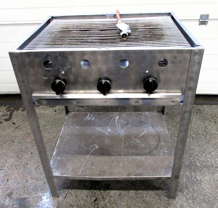 RVS Grill met 3 branders, Barbecue, 65cm propaan/butaan, Zakelijke goederen, Horeca | Keukenapparatuur