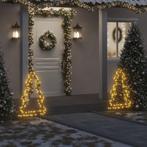 vidaXL Décoration lumineuse arbre de Noël avec piquets, Verzenden