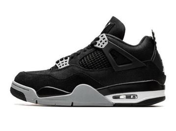 Air Jordan 4 Retro Black Canvas - Maat 47.5 EU, Ophalen of Verzenden, Nieuw