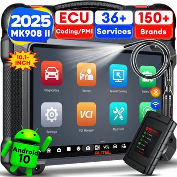 Autel MK908 II 2025 Uitleesapparaat Bluetooth OBD Tester, Verzenden