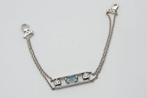 Armband - 18 karaat Witgoud, Geel goud Aquamarijn - Diamant, Nieuw