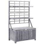 Opbergbox Acacia 99x55x160cm Grijs | Retour Deal | 46% Ko..., Huis en Inrichting, 50 tot 100 cm, Verzenden, Nieuw, 75 cm of meer