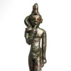 Oud-Egyptisch Brons Beeld van Harpocrates