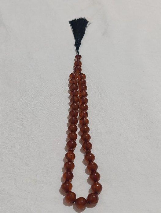 Rozenkrans - Amber - 1970-1980 - Zeldzame gebedskralen, Antiek en Kunst, Curiosa en Brocante