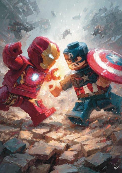 ANDSAL - Iron Man Vs Captain America - Wonder Woman Lego, Kinderen en Baby's, Speelgoed | Duplo en Lego