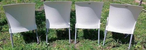 Grosfillex - Tuinstoel (4) - Ineo - Aluminium, Rattan, Antiek en Kunst, Curiosa en Brocante