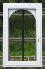 pvc raam , chassis , kozijn 84 x 137 wit / bazaltgrijs, Raamkozijn, Ophalen of Verzenden