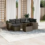 vidaXL Salon de jardin avec coussins 7 pcs gris résine, Verzenden, Neuf, Salons de jardin