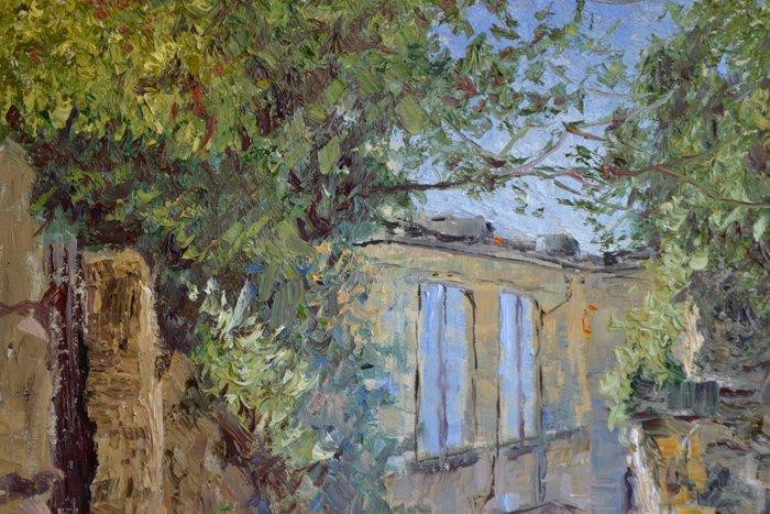 Chris van Dijk (1952) Impressionist -  Gordes, Antiek en Kunst, Kunst | Schilderijen | Klassiek