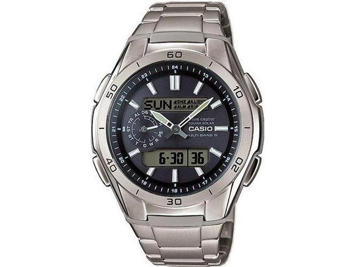 Casio WVA-M650TD-1AER - Herenhorloge - Titanium - Grijs - 43, Handtassen en Accessoires, Horloges | Heren, Nieuw, Casio, Verzenden