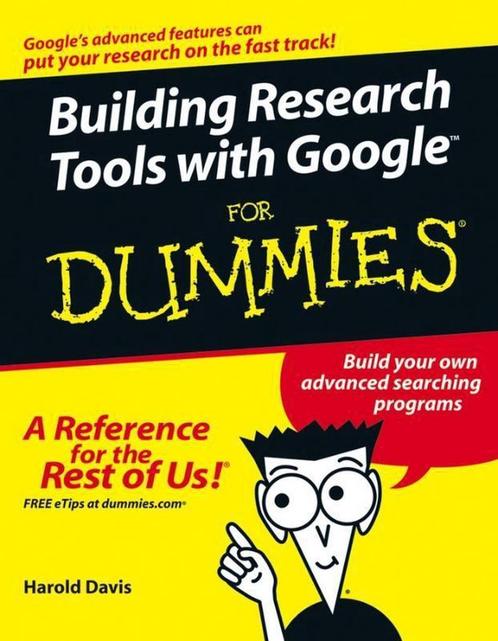 Building Research Tools with Google For Dummies, Livres, Livres Autre, Envoi