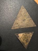 Balans of weegschaal (2) - Messing - Muntbalans schaaltjes, Antiek en Kunst