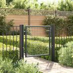 vidaXL Gaaspoort 100x125 cm gegalvaniseerd staal grijs, Tuin en Terras, Verzenden, Nieuw
