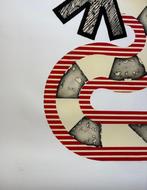 Kumi Sugai (1919-1996) - ULTRA-LARGE SCALE / “S Red & Black”, Antiek en Kunst