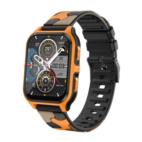 P73 Smartwatch - Siliconen Bandje - 1.9 Militaire  Sport, Handtassen en Accessoires, Smartwatches, Nieuw, Verzenden