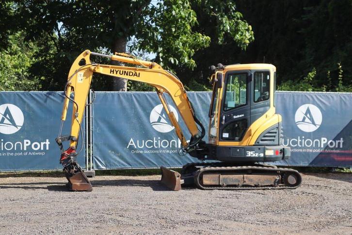 Veiling: Rupsgraafmachine Hyundai Robex 35Z-9 Diesel 27pk 20, Zakelijke goederen, Machines en Bouw | Kranen en Graafmachines, Ophalen
