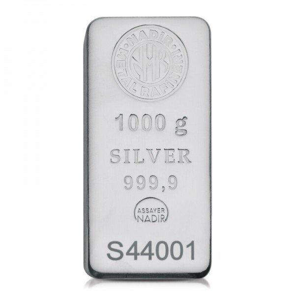1 kilogram - Zilver - .9999 - Nadir Refinery, Postzegels en Munten, Edelmetalen en Baren