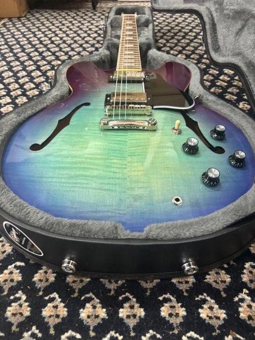 Epiphone - ES-335 Figured Blueberry Burst (Inspired by, Muziek en Instrumenten, Snaarinstrumenten | Gitaren | Akoestisch