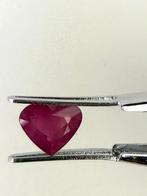 Zonder minimumprijs - 1 pcs Rood Robijn - 1.24 ct -, Handtassen en Accessoires, Edelstenen, Nieuw