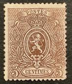 België 1866/1867 - Kleine Leeuw Getand : 5c Bruin - OBP/COB, Postzegels en Munten, Postzegels | Europa | België, Gestempeld