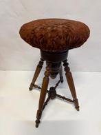 Tabouret - Tabouret de piano de fin du XIXe siècle, bois de