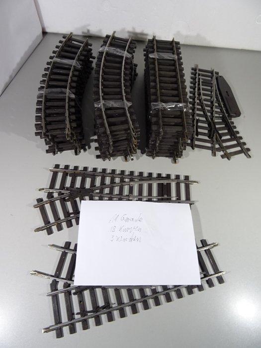 Märklin 1 - Modeltreinsporen (32) - 29 sporen en 3 wissels, Hobby en Vrije tijd, Modeltreinen | Overige schalen